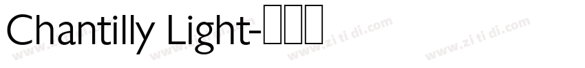 Chantilly Light字体转换